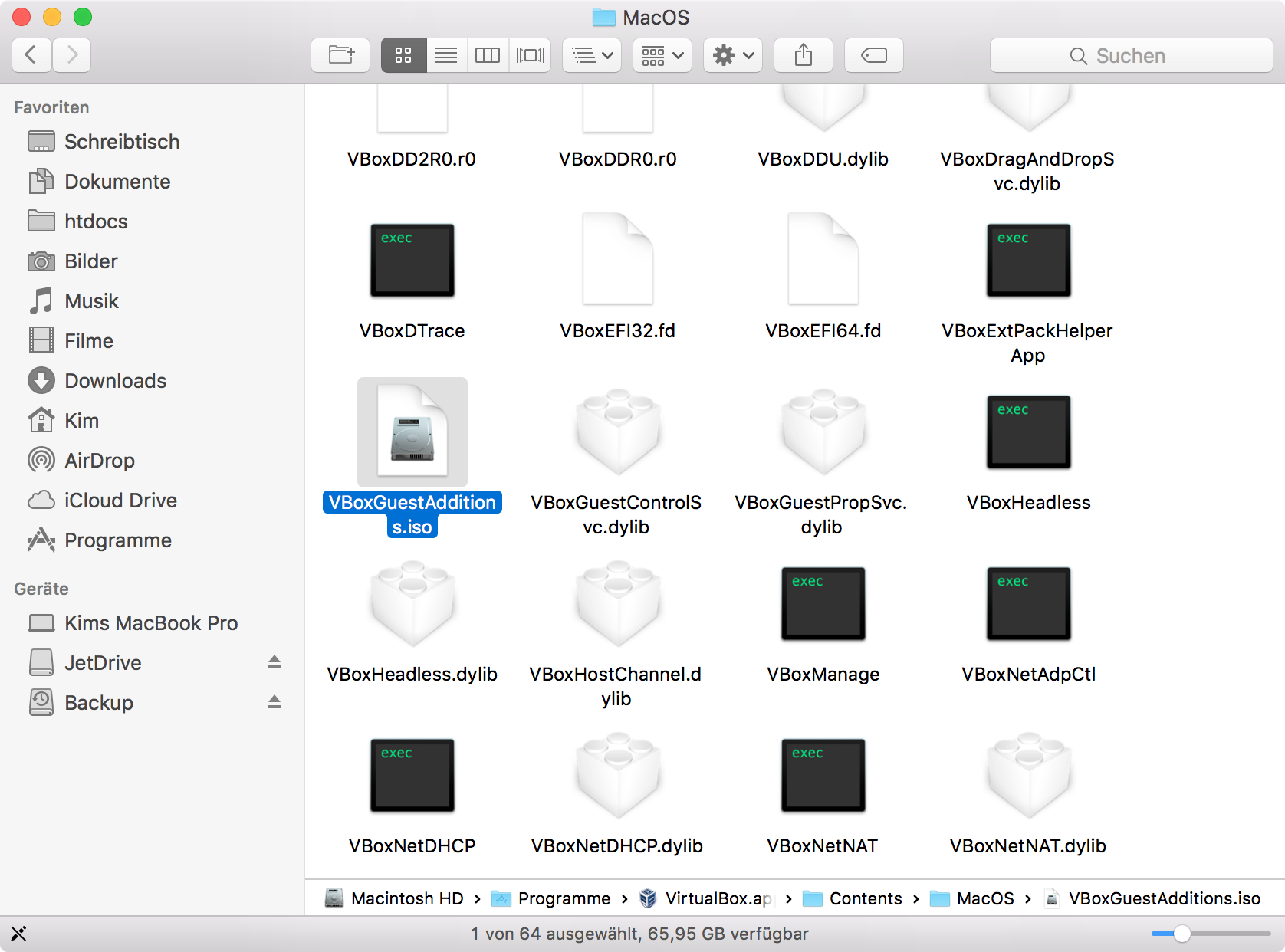 virtualbox guest additions mac